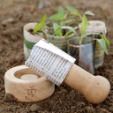 Wooden paper pot maker