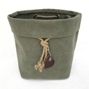 Canvas vase - Army green