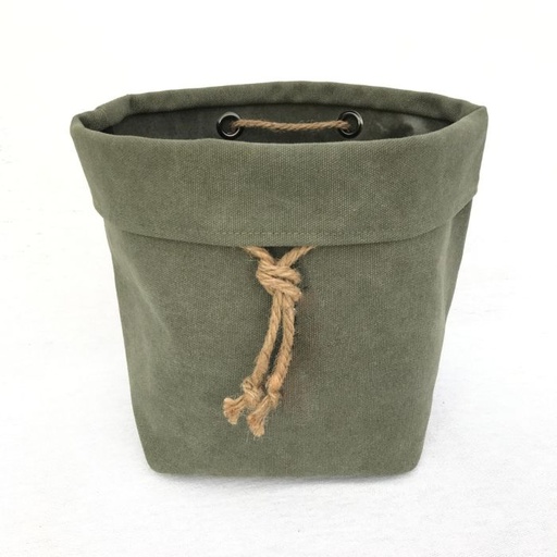 Canvas vase - Army green